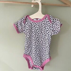 Leopard Print Cotton Onesie Bodysuit